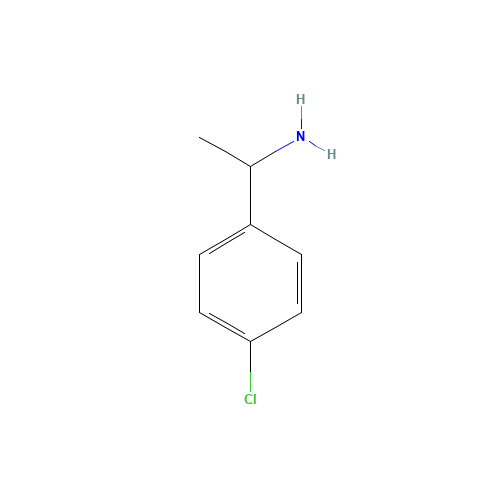 4-Chloro-alpha-methylbenzylamine (CAS: 6299-02-1) - Chemical Structure and Molecular Formula 
