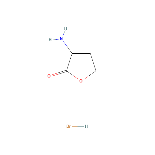 ALPHA-AMINO-GAMMA-BUTYROLACTONE HYDROBROMIDE (CAS: 6305-38-0) - Chemical Structure and Molecular Formula 