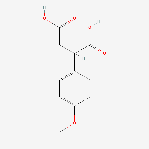 2-(4-METHOXY-PHENYL)-SUCCINIC ACID (CAS: 6331-59-5) - Chemical Structure and Molecular Formula 