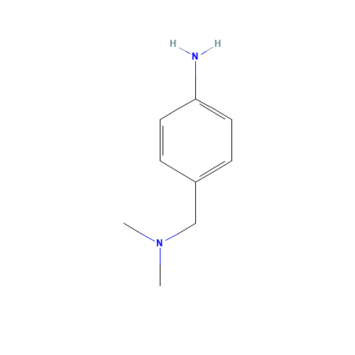 4-AMINO-N,N-DIMETHYLBENZYLAMINE (CAS: 6406-74-2) - Chemical Structure and Molecular Formula 