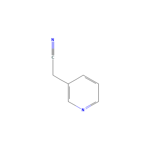 3-PYRIDYLACETONITRILE (CAS: 6443-85-2) - Chemical Structure and Molecular Formula 