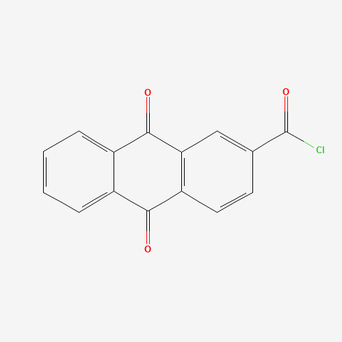ANTHRAQUINONE-2-CARBONYL CHLORIDE (CAS: 6470-87-7) - Chemical Structure and Molecular Formula 