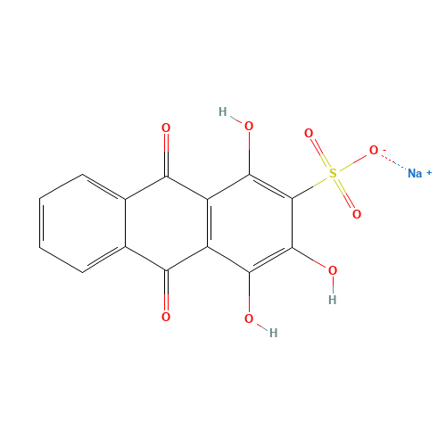 PURPURIN SULFONATE (CAS: 6486-90-4) - Chemical Structure and Molecular Formula 