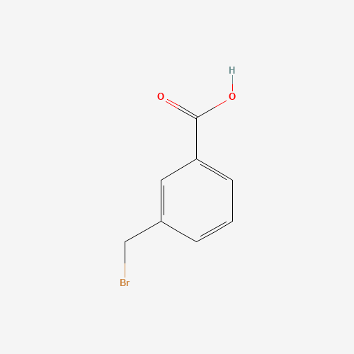 3-(BROMOMETHYL)BENZOIC ACID (CAS: 6515-58-8) - Chemical Structure and Molecular Formula 
