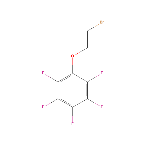 2-(PENTAFLUOROPHENOXY)ETHYL BROMIDE (CAS: 6669-01-8) - Chemical Structure and Molecular Formula 