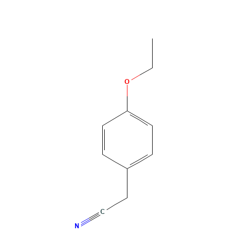 4-ETHOXYPHENYLACETONITRILE (CAS: 6775-77-5) - Chemical Structure and Molecular Formula 