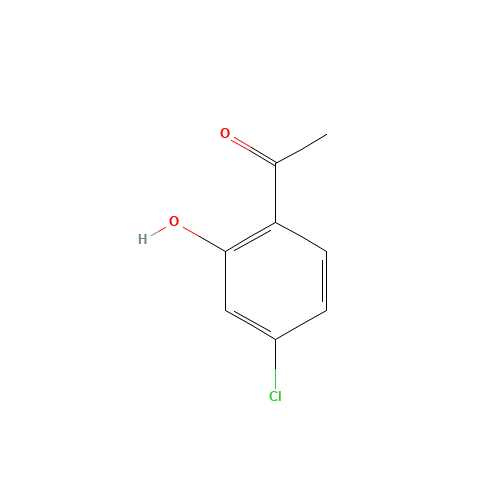 4'-CHLORO-2'-HYDROXYACETOPHENONE (CAS: 6921-66-0) - Chemical Structure and Molecular Formula 