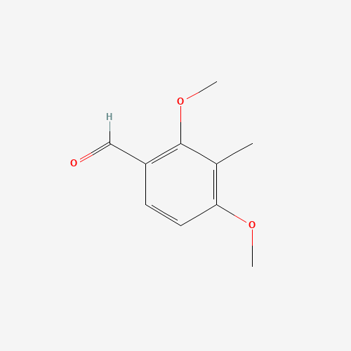 2,4-DIMETHOXY-3-METHYLBENZALDEHYDE (CAS: 7149-92-0) - Chemical Structure and Molecular Formula 