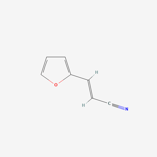 2-FURANACRYLONITRILE (CAS: 7187-01-1) - Chemical Structure and Molecular Formula 