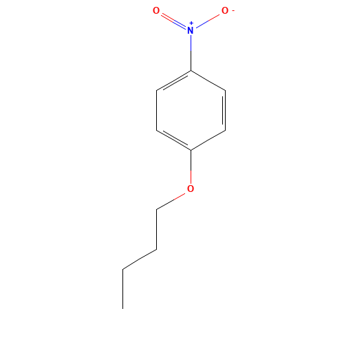 4-N-BUTOXYNITROBENZENE (CAS: 7244-78-2) - Chemical Structure and Molecular Formula 