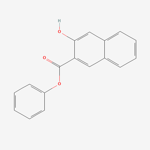 PHENYL 3-HYDROXY-2-NAPHTHOATE (CAS: 7260-11-9) - Chemical Structure and Molecular Formula 