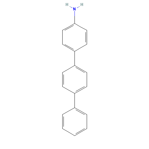 4-AMINO-P-TERPHENYL (CAS: 7293-45-0) - Chemical Structure and Molecular Formula 