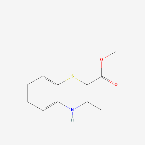 ETHYL 3-METHYL-4H-1,4-BENZOTHIAZINE-2-CARBOXYLATE (CAS: 7625-01-6) - Chemical Structure and Molecular Formula 