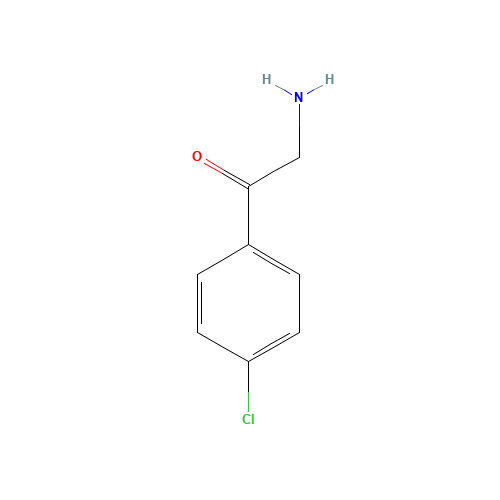 2-Amino-4'-chloroacetophenone (CAS: 7644-03-3) - Chemical Structure and Molecular Formula 