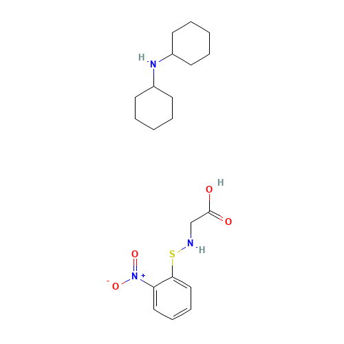 N-O-NITROPHENYLSULFENYL-GLYCINE DI(CYCLOHEXYL)AMMONIUM SALT (CAS: 7675-47-0) - Related Chemical Product