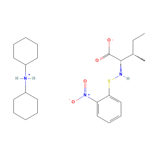 N-2-NITROPHENYLSULFENYL-L-ISOLEUCINE DICYCLOHEXYLAMMONIUM SALT (CAS: 7675-49-2) - Related Chemical Product