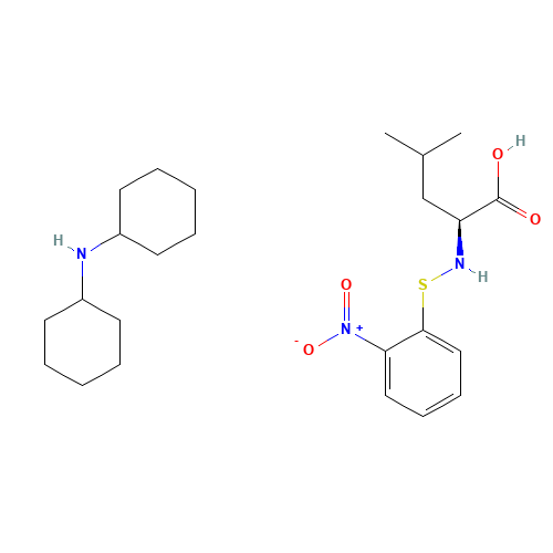 N-2-NITROPHENYLSULFENYL-L-LEUCINE DICYCLOHEXYLAMMONIUM SALT (CAS: 7675-50-5) - Related Chemical Product