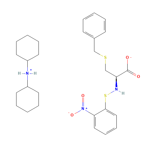 N-(2-NITROPHENYLSULFENYL)-S-BENZYL-L-CYSTEINE DICYCLOHEXYLAMMONIUM SALT (CAS: 7675-65-2) - Related Chemical Product