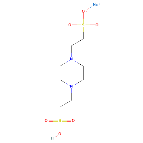 Sodium hydrogen piperazine-1,4-diethanesulphonate (CAS: 10010-67-0) - Related Chemical Product