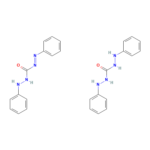S-DIPHENYLCARBAZONE (CAS: 10329-15-4) - Chemical Structure and Molecular Formula 
