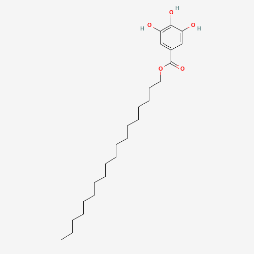 Octadecyl gallate (CAS: 10361-12-3) - Chemical Structure and Molecular Formula 