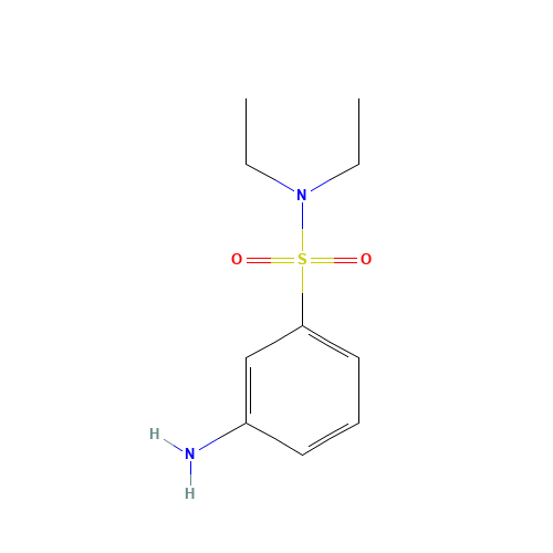 3-AMINO-N,N-DIETHYL-BENZENESULFONAMIDE (CAS: 10372-41-5) - Chemical Structure and Molecular Formula 