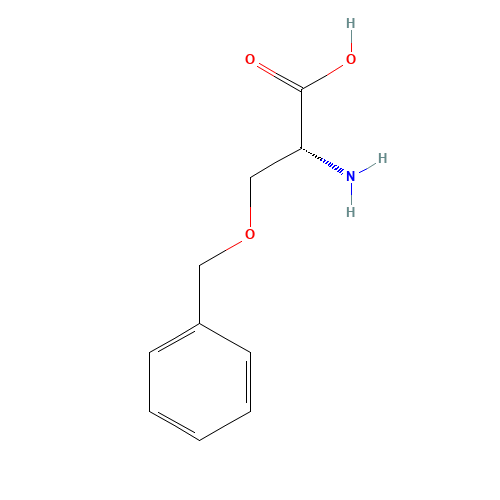 O-BENZYL-D-SERINE (CAS: 10433-52-0) - Chemical Structure and Molecular Formula 