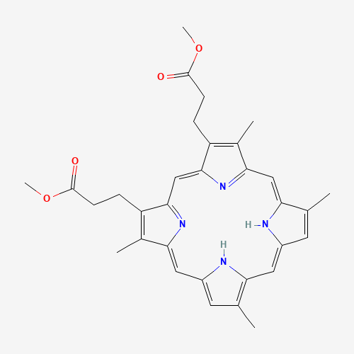 Pyroporphyrin dimethyl ester (CAS: 10589-94-3) - Chemical Structure and Molecular Formula 
