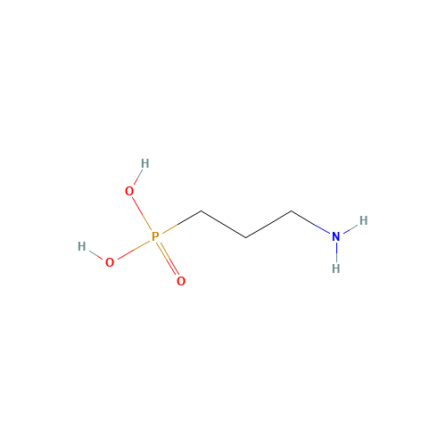 3-Aminopropylphosphonic acid (CAS: 13138-33-5) - Chemical Structure and Molecular Formula 