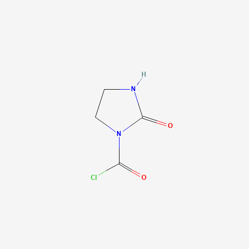2-Oxo-1-imidazolidinecarbonyl chloride (CAS: 13214-53-4) - Chemical Structure and Molecular Formula 