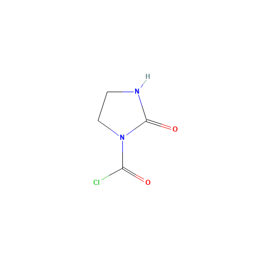 2-Oxo-1-imidazolidinecarbonyl chloride (CAS: 13214-53-4) - Chemical Structure and Molecular Formula 