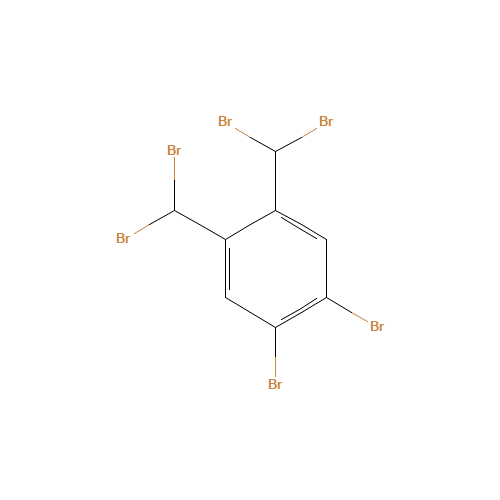 ALPHA,ALPHA,ALPHA',ALPHA',4,5-HEXABROMO-O-XYLENE (CAS: 13209-20-6) - Chemical Structure and Molecular Formula 
