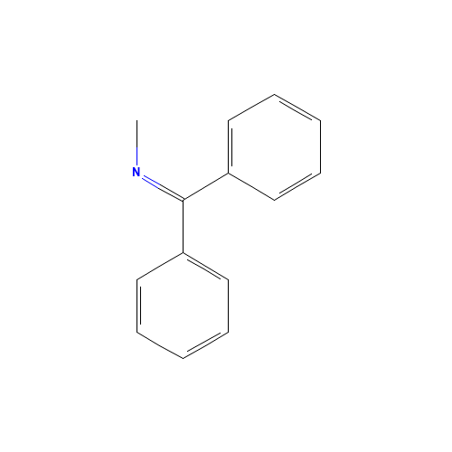 BENZHYDRYLIDENE METHYLAMINE (CAS: 13280-16-5) - Chemical Structure and Molecular Formula 