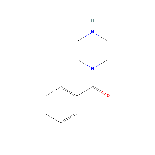1-BENZOYLPIPERAZINE (CAS: 13754-38-6) - Chemical Structure and Molecular Formula 