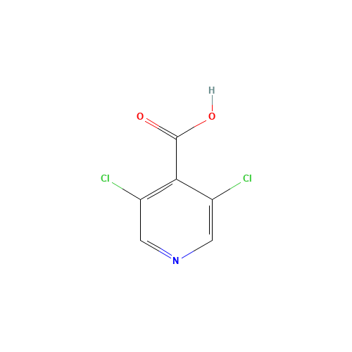 3,5-DICHLOROISONICOTINIC ACID (CAS: 13958-93-5) - Chemical Structure and Molecular Formula 