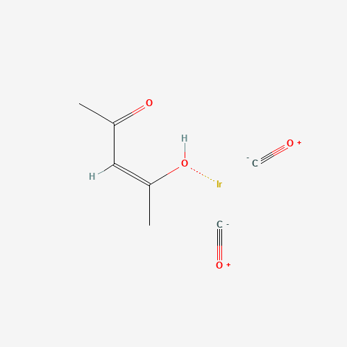(ACETYLACETONATO)DICARBONYLIRIDIUM(I) (CAS: 14023-80-4) - Chemical Structure and Molecular Formula 