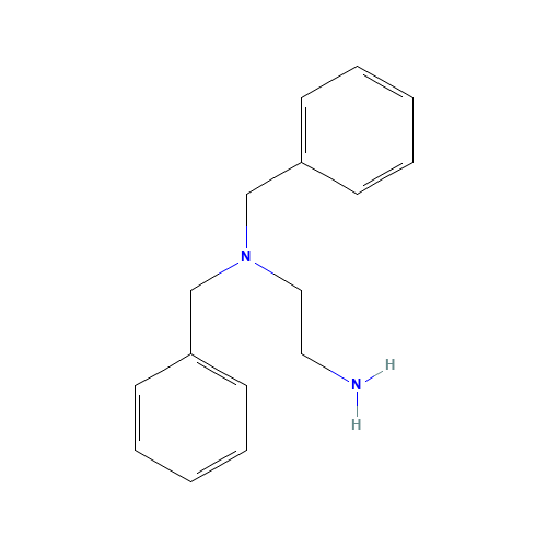 N,N'-DIBENZYLETHYLENEDIAMINE (CAS: 14165-27-6) - Chemical Structure and Molecular Formula 