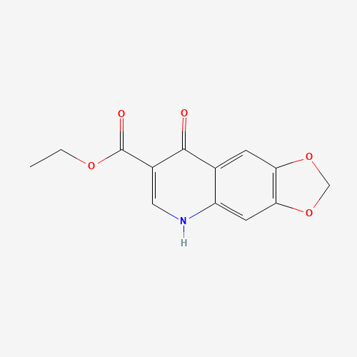 8-HYDROXY-[1,3]DIOXOLO[4,5-G]QUINOLINE-7-CARBOXYLIC ACID ETHYL ESTER (CAS: 14205-65-3) - Related Chemical Product