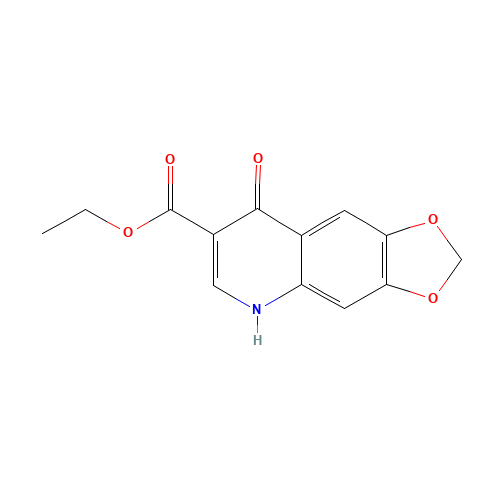 8-HYDROXY-[1,3]DIOXOLO[4,5-G]QUINOLINE-7-CARBOXYLIC ACID ETHYL ESTER (CAS: 14205-65-3) - Related Chemical Product