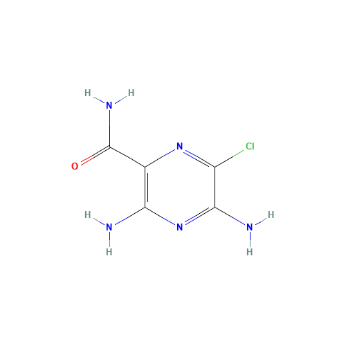 6-CHLORO-3,5-DIAMINO-2-PYRAZINECARBOXAMIDE (CAS: 14236-57-8) - Related Chemical Product