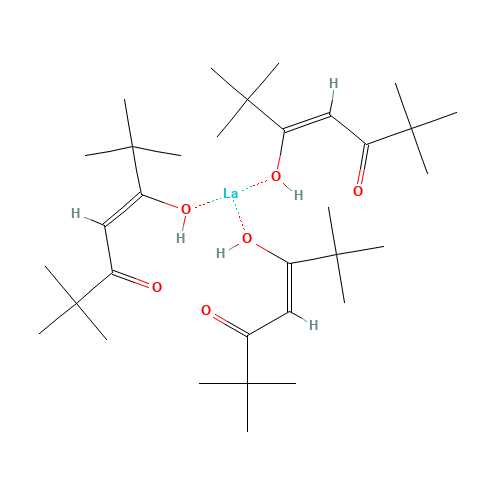 BIS(2,2,6,6-TETRAMETHYL-3,5-HEPTANEDIONATO)LEAD(II) (CAS: 14319-13-2) - Chemical Structure and Molecular Formula 