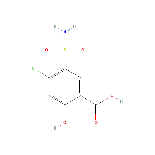 4-Chloro-2-hydroxy-5-sulfamoylbenzoic acid (CAS: 14556-98-0) - Related Chemical Product