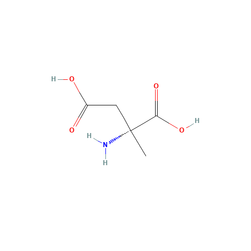 (R)-(-)-2-AMINO-2-METHYLBUTANEDIOIC ACID (CAS: 14603-76-0) - Chemical Structure and Molecular Formula 