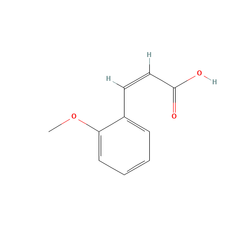 CIS-2-METHOXYCINNAMIC ACID (CAS: 14737-91-8) - Chemical Structure and Molecular Formula 