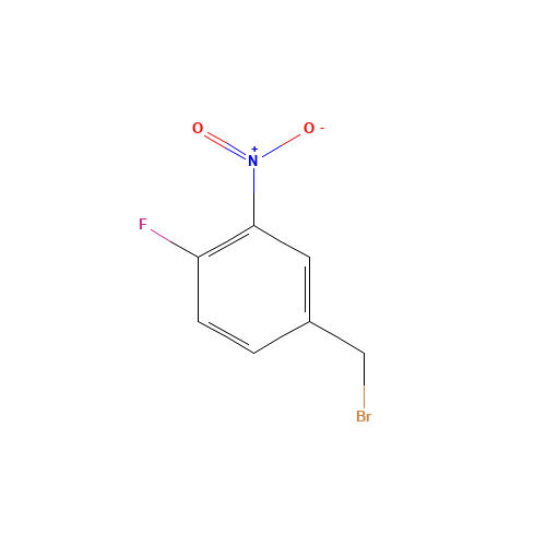 4-Fluoro-3-nitrobenzyl bromide (CAS: 15017-52-4) - Chemical Structure and Molecular Formula 