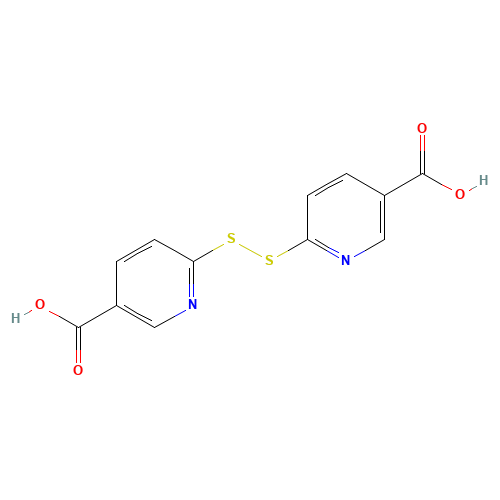 6,6'-DITHIODINICOTINIC ACID (CAS: 15658-35-2) - Chemical Structure and Molecular Formula 