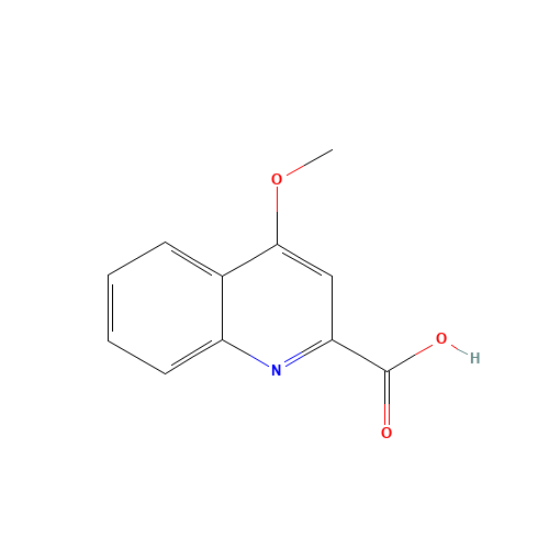 4-METHOXY-2-QUINOLINECARBOXYLIC ACID (CAS: 15733-83-2) - Chemical Structure and Molecular Formula 