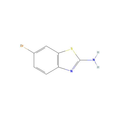 2-Amino-6-bromobenzothiazole (CAS: 15864-32-1) - Chemical Structure and Molecular Formula 