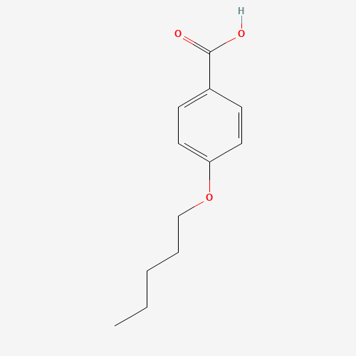 4-Pentyloxybenzoic acid (CAS: 15872-41-0) - Chemical Structure and Molecular Formula 