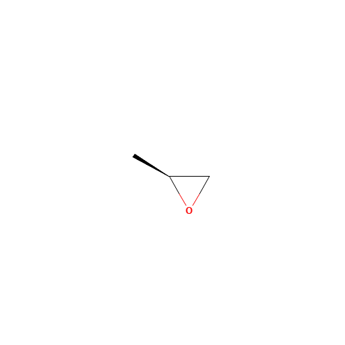 (S)-(-)-Propylene oxide (CAS: 16088-62-3) - Chemical Structure and Molecular Formula 